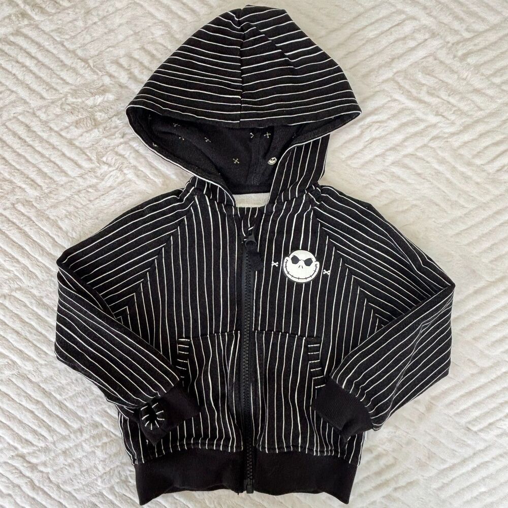 Disney Little Sleepies Nightmare Before Christmas Jack Skellington Hoodie 18-24M